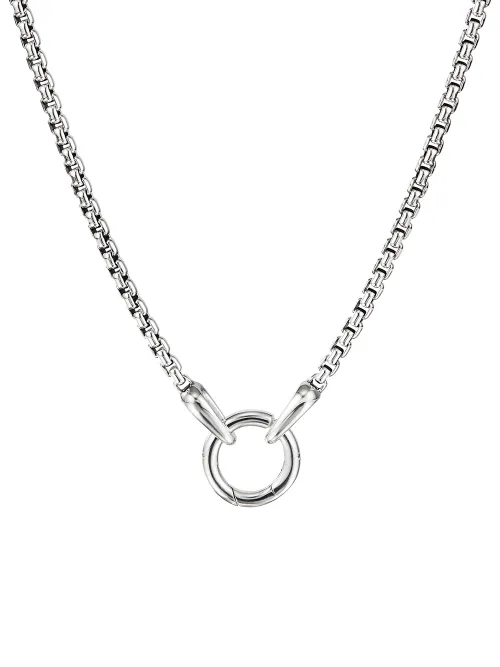Collier Smooth Amulet à maille vénitienne en sterling (2,7 mm) - David Yurman - Modalova