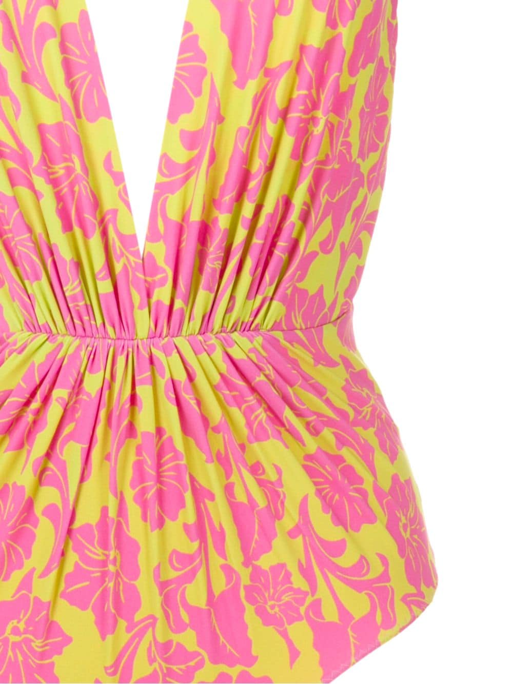 Shop Clube Bossa Clavert Printed Swimsuit In Yellow