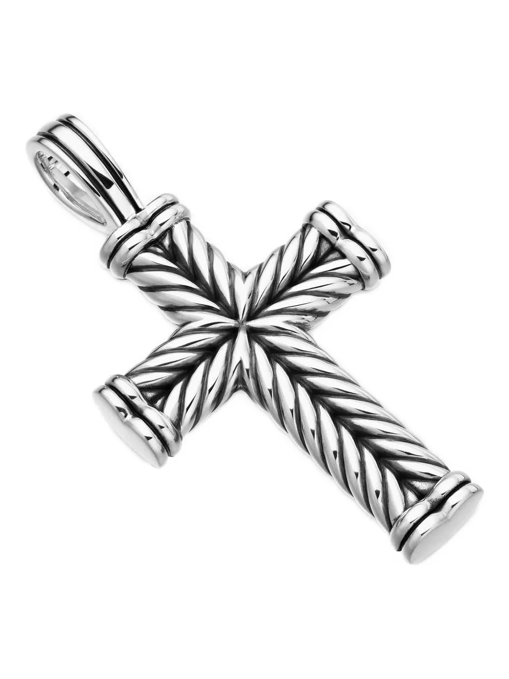  David Yurman Kreuzanhänger Aus Sterlingsilber 
