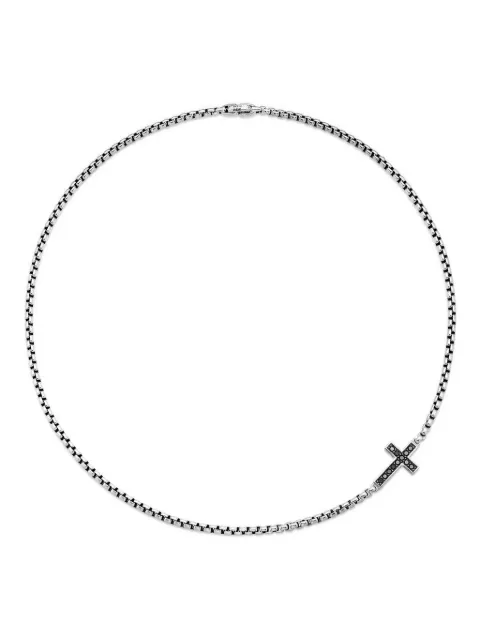 David Yurman sideways cross station necklace