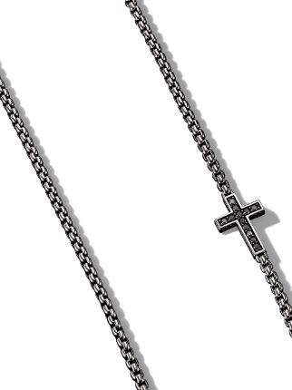 sideways cross station necklace展示图