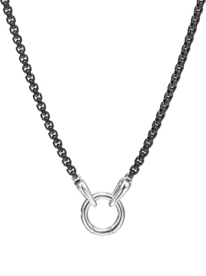 David Yurman ボックスチェーン ネックレス 3.6mm | シルバートーン