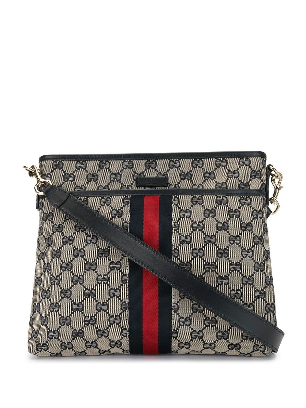 фото Gucci pre-owned сумка через плечо shelly line с монограммой gg