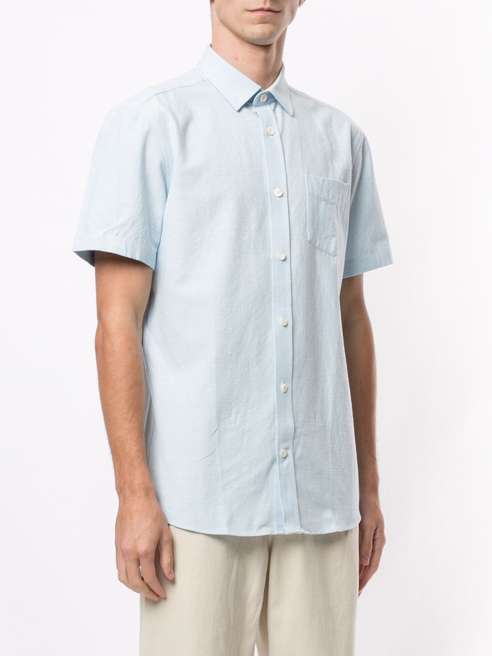 фото Kent & curwen short sleeved chest pocket shirt