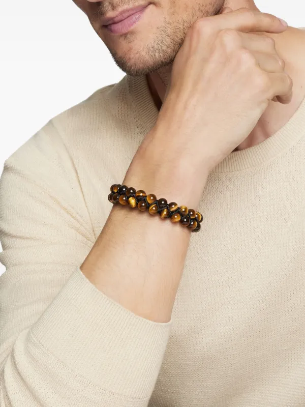 David Yurman Sterling Silver Spiritual Beads two-row Woven - Main Image