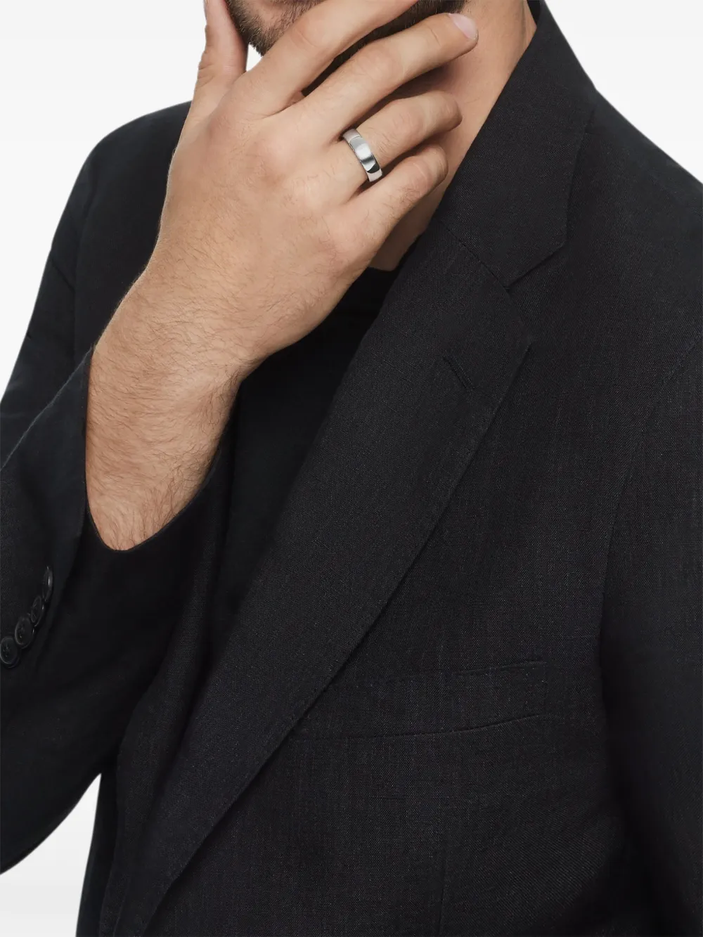 David Yurman Anello a fascia Streamline in argento sterling (6mm) | Image 2