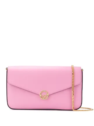 fendi pink wallet on chain