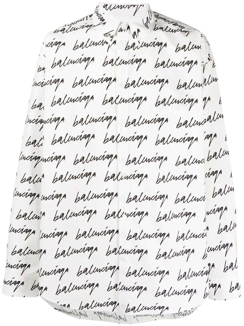 balenciaga black and white shirt