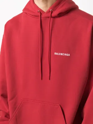 balenciaga red hoodie