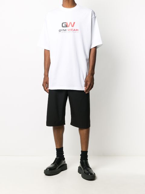 balenciaga gym wear t shirt