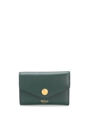 Mulberry Plaque Small Zip Around Purse, Black Small Classic Grain, Women