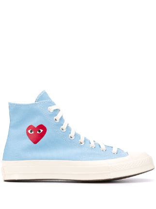 Comme Des Garcons Play x Converse Chuck 70 high top Sneakers Blue FARFETCH