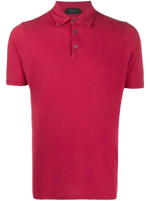 slim cotton polo shirt