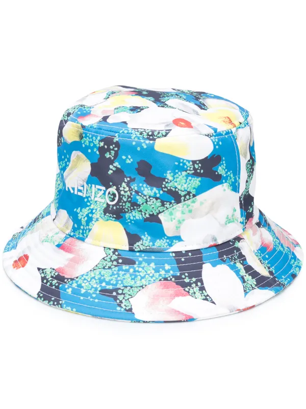 flower print bucket hat