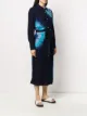 The Elder Statesman Hemdkleid mit Batikmuster