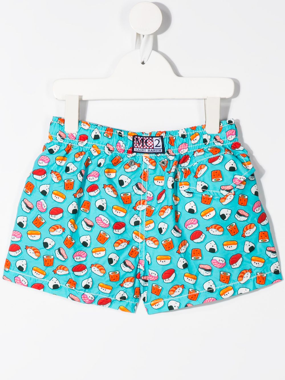 фото Mc2 saint barth kids sushi print swim shorts