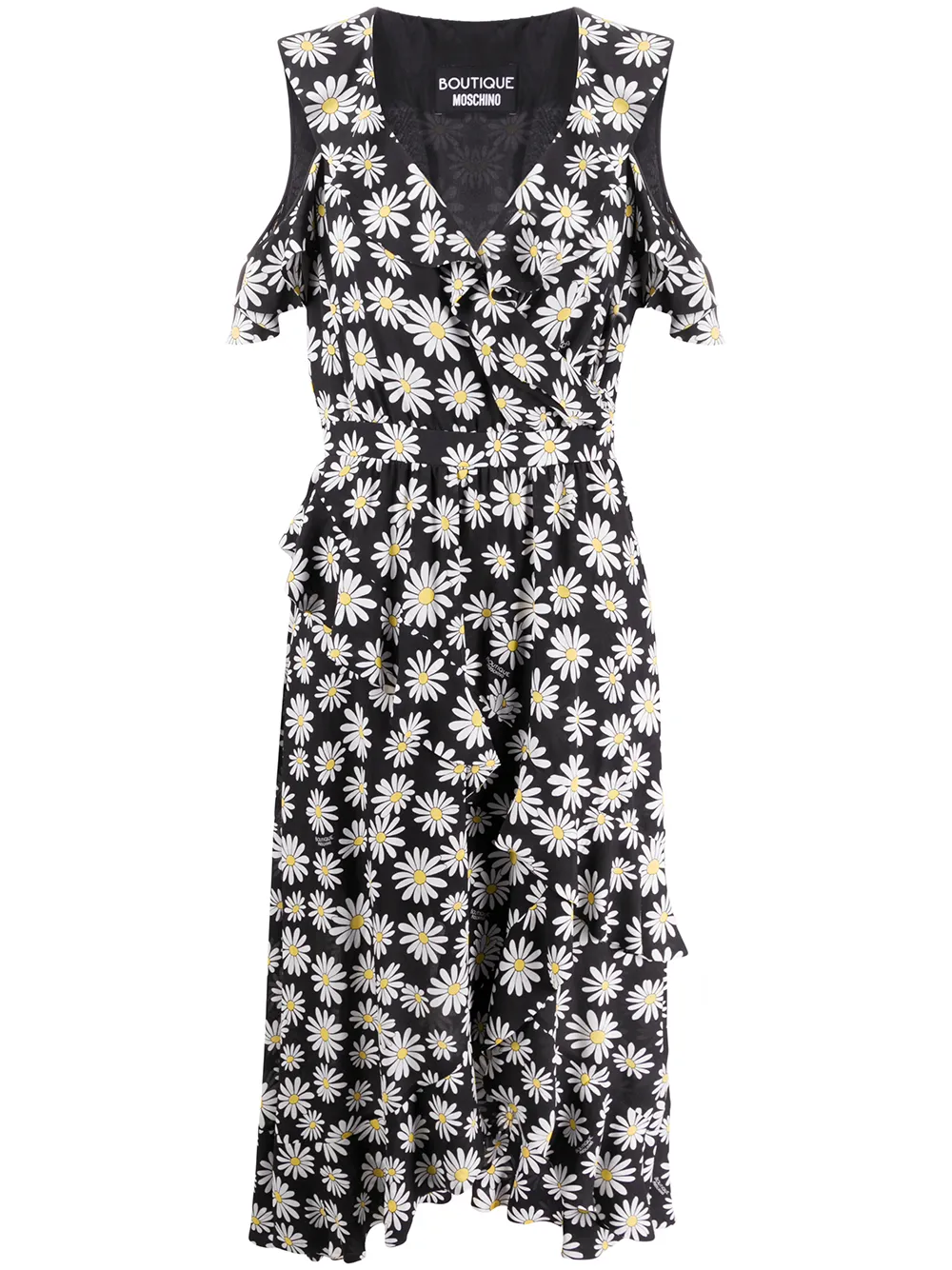 Boutique Moschino Kleid Mit Blumen-Print wOH3p IgV6L Boutique Moschino Kleid Mit Blumen-Print wOH3p IgV6L