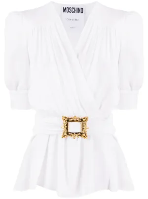 Blusa blanca de Camisas y Blusas para Niños de Moschino | FASHIOLA.mx