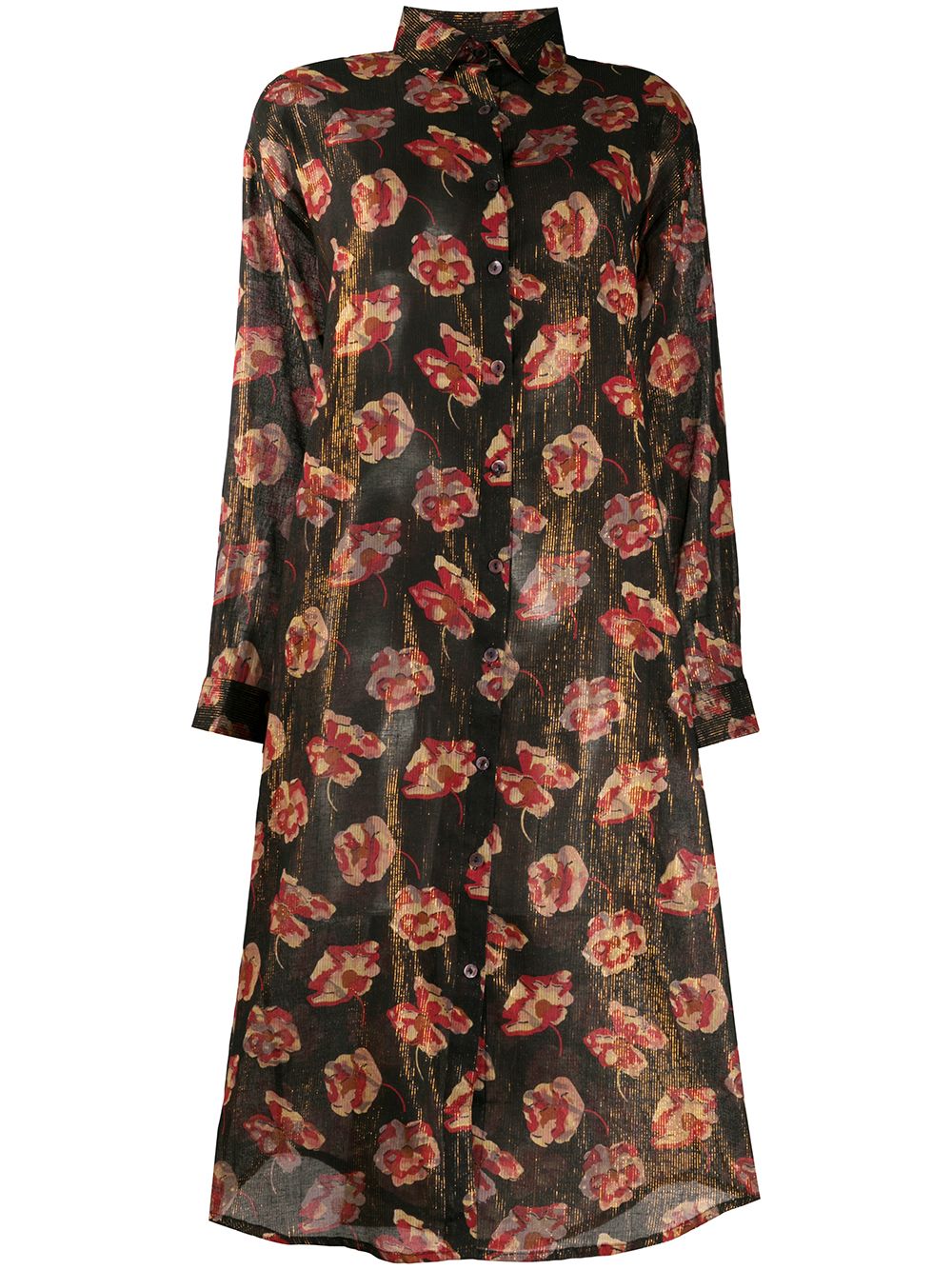 фото Mes demoiselles sheer floral print dress