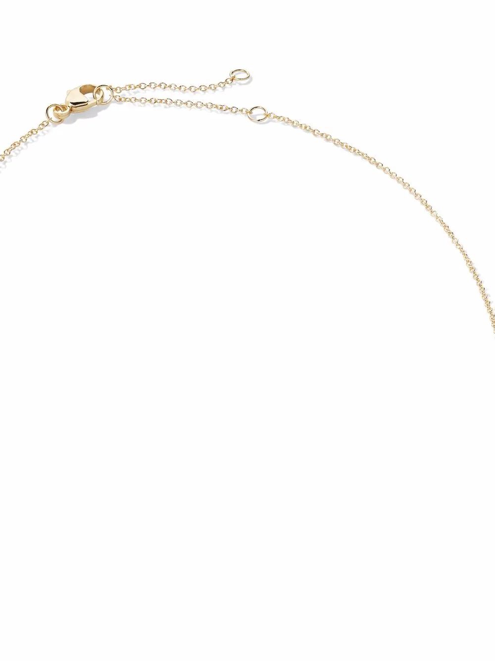 David Yurman 18kt Yellow Gold Initial E Diamond Charm Necklace In Gold