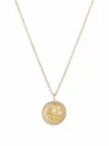 David Yurman 18kt yellow gold Cable Collectibles Moon and Stars sapphire and diamond necklace