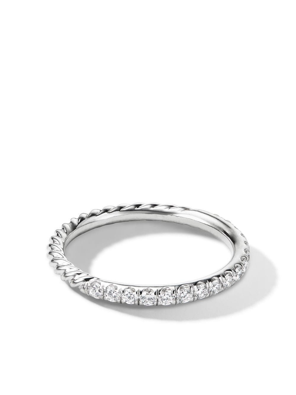 фото David yurman кольцо cable из белого золота с бриллиантами
