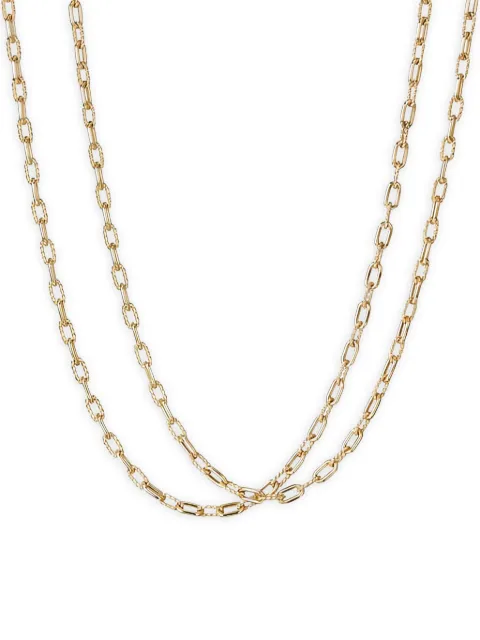 David Yurman 18K yellow gold 3mm Madison necklace