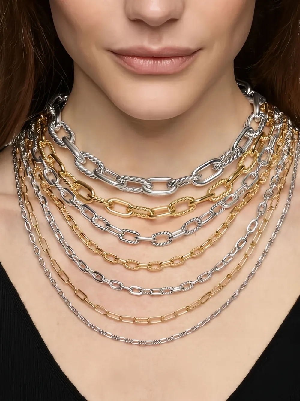 David Yurman Madison ネックレス 3mm 18Kイエローゴールド | ゴールド 