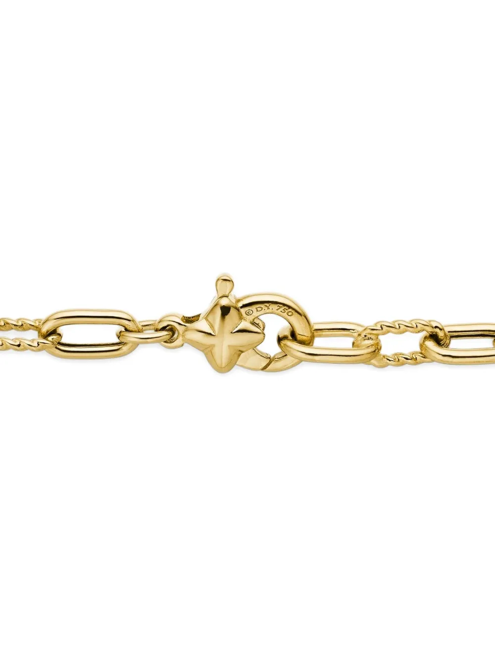 David Yurman 18K Yellow Gold 3mm Madison Necklace, view 4