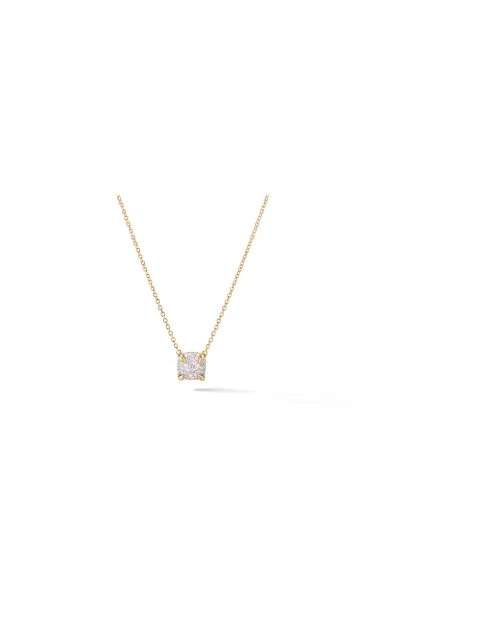 David Yurman 18kt yellow gold Petite Chatelaine diamond necklace