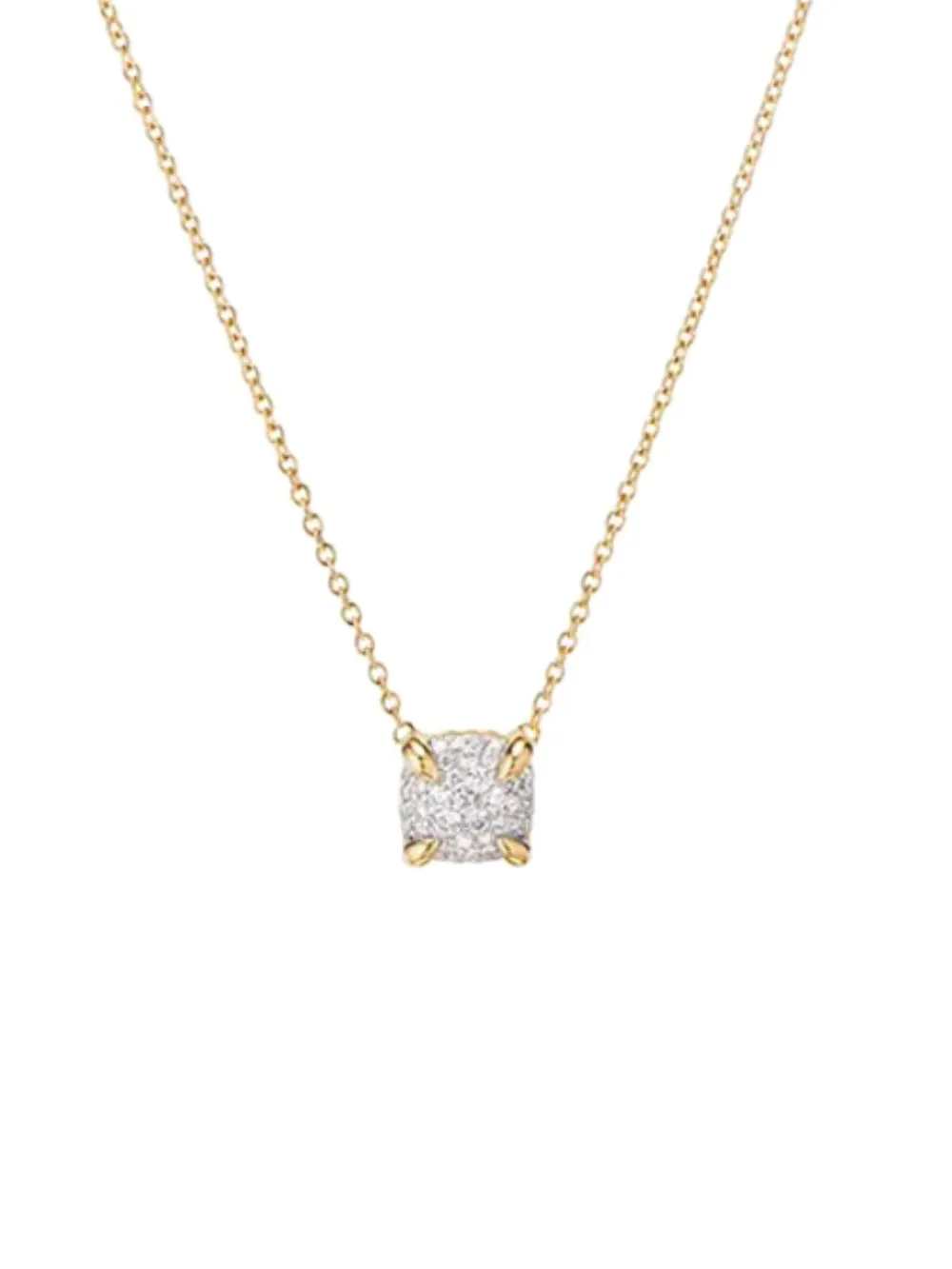 David Yurman 18kt yellow gold Petite Chatelaine diamond necklace | Gold | Image 1