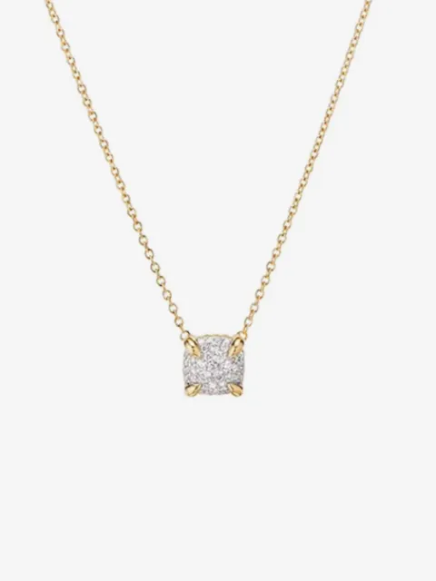David Yurman 18kt yellow gold Petite Chatelaine diamond necklace