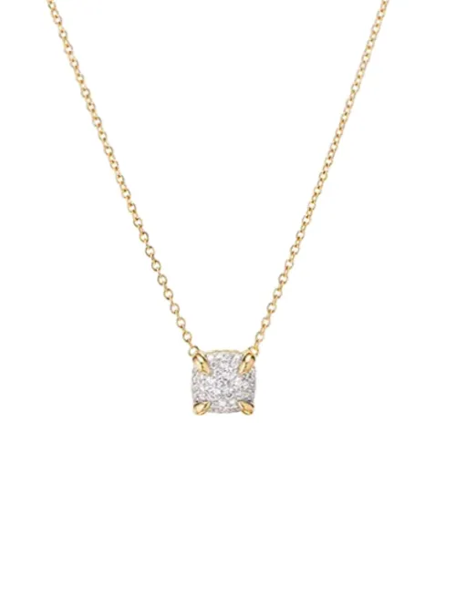 Collier Petite Chatelaine en 18ct serti de diamants - David Yurman - Modalova