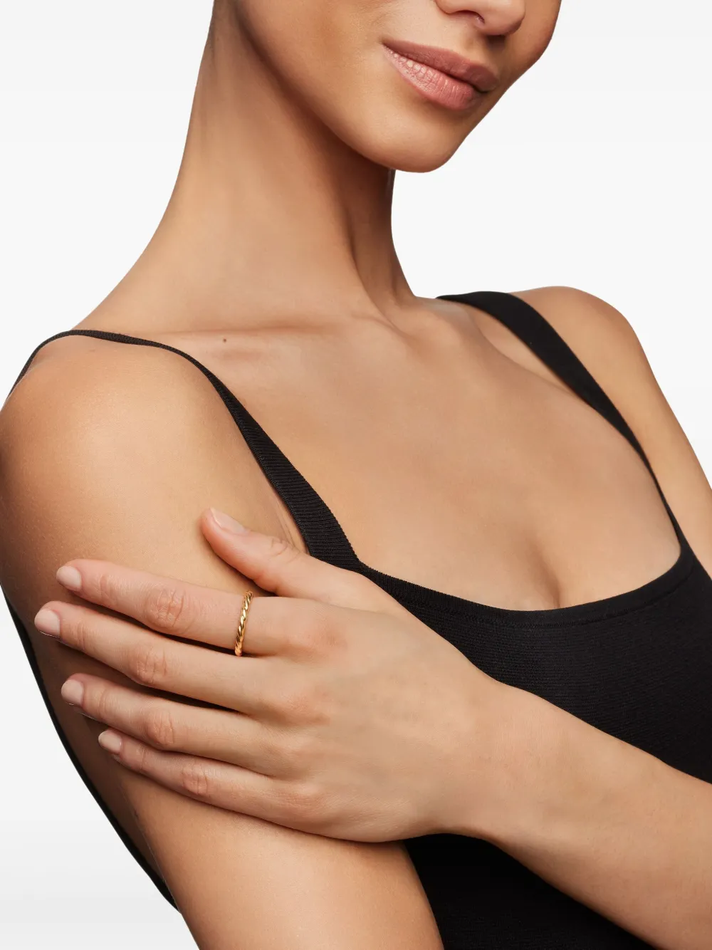 David Yurman 18kt yellow gold Petite band ring (2.8mm) | Image 2