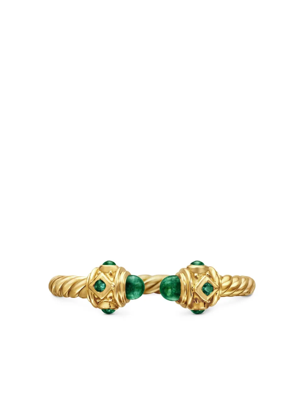 18kt Yellow Gold Renaissance Emerald Ring (2.3mm)