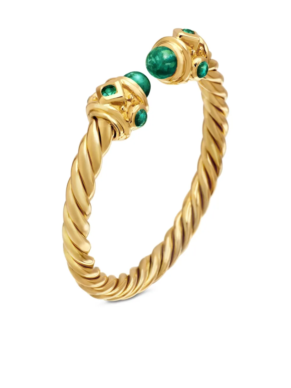 18kt Yellow Gold Renaissance Emerald Ring (2.3mm)