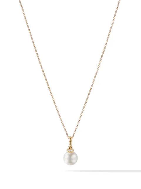 David Yurman collar Solari en oro amarillo de 18kt con perlas y diamantes
