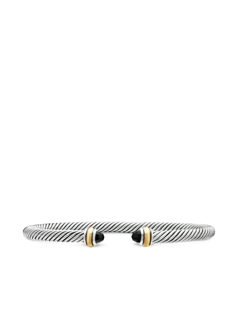 David Yurman Classic Cable ブレスレット 4mm 14Kイエローゴールド&スターリングシルバー - シルバートーン David Yurman Classic Cable ブレスレット 4mm 14Kイエローゴールド&スターリングシルバー - シルバートーン