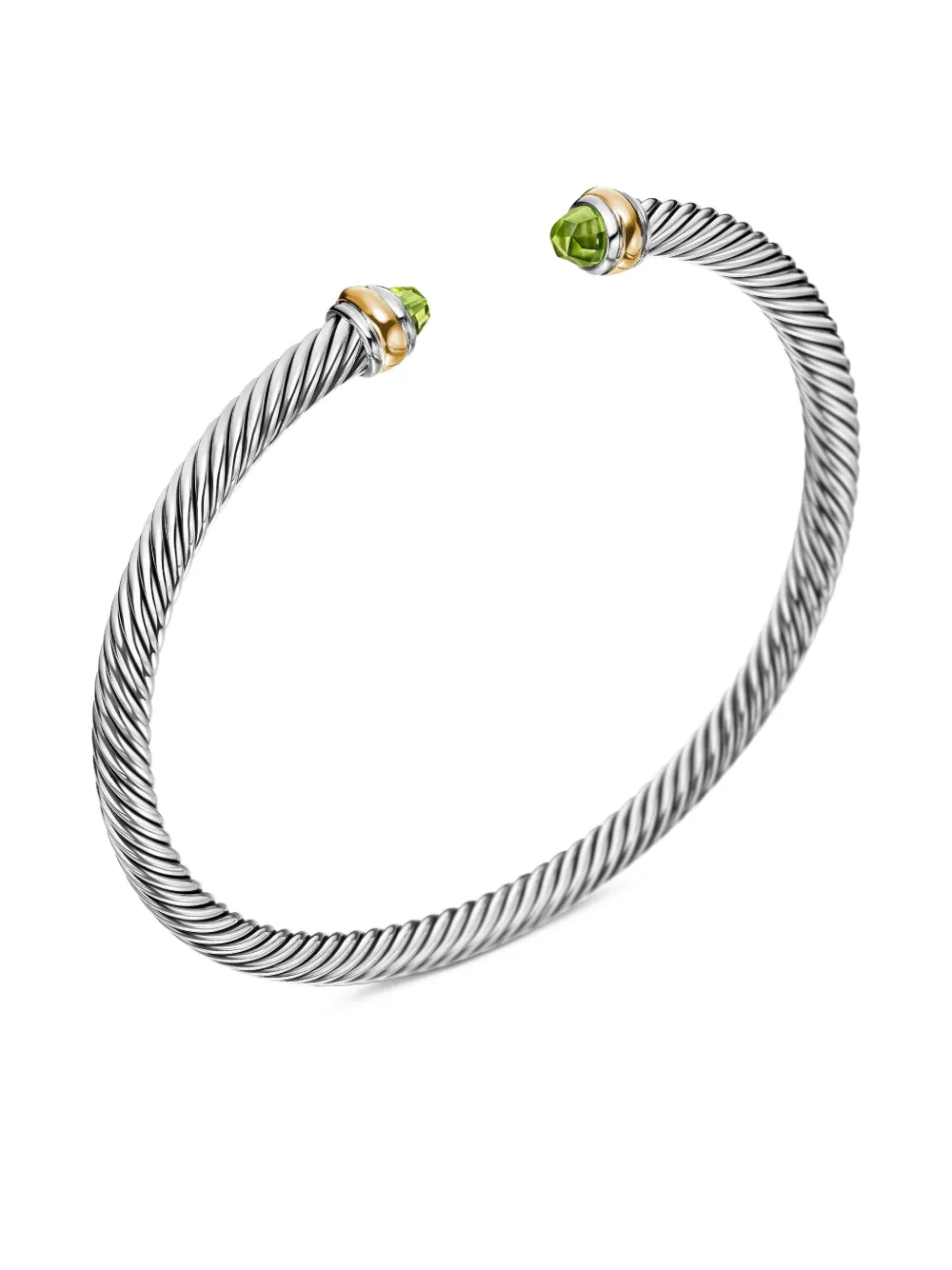 David Yurman 18kt Yellow Gold And Sterling Silver Classic Cable