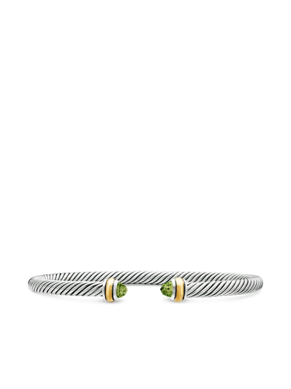 David Yurman 18kt yellow gold and sterling silver Classic Cable bracelet (4mm) | Silver | Image 1