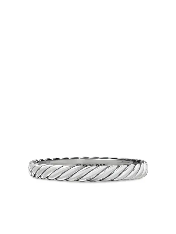 David Yurman Sterling Silver Cable Collectibles Stack Ring (3mm)