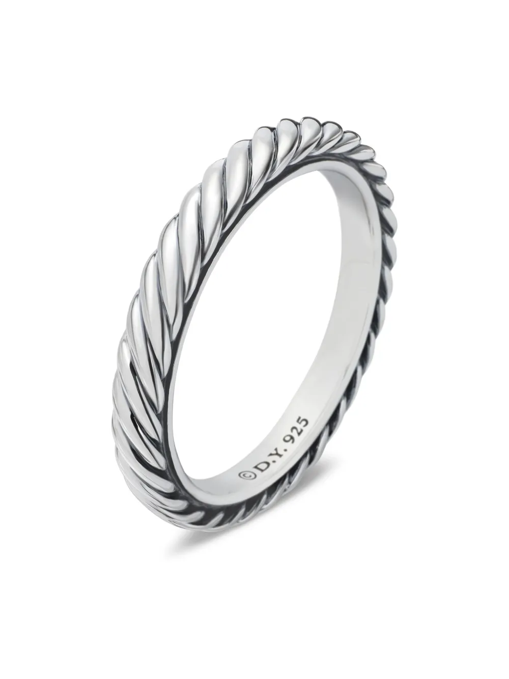Sterling Silver Cable Collectibles Stack Ring (3mm)