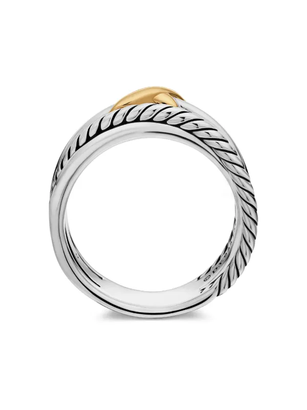 David Yurman 18kt Yellow Gold And Sterling Silver X David Yurman 18kt Yellow Gold And Sterling Silver X