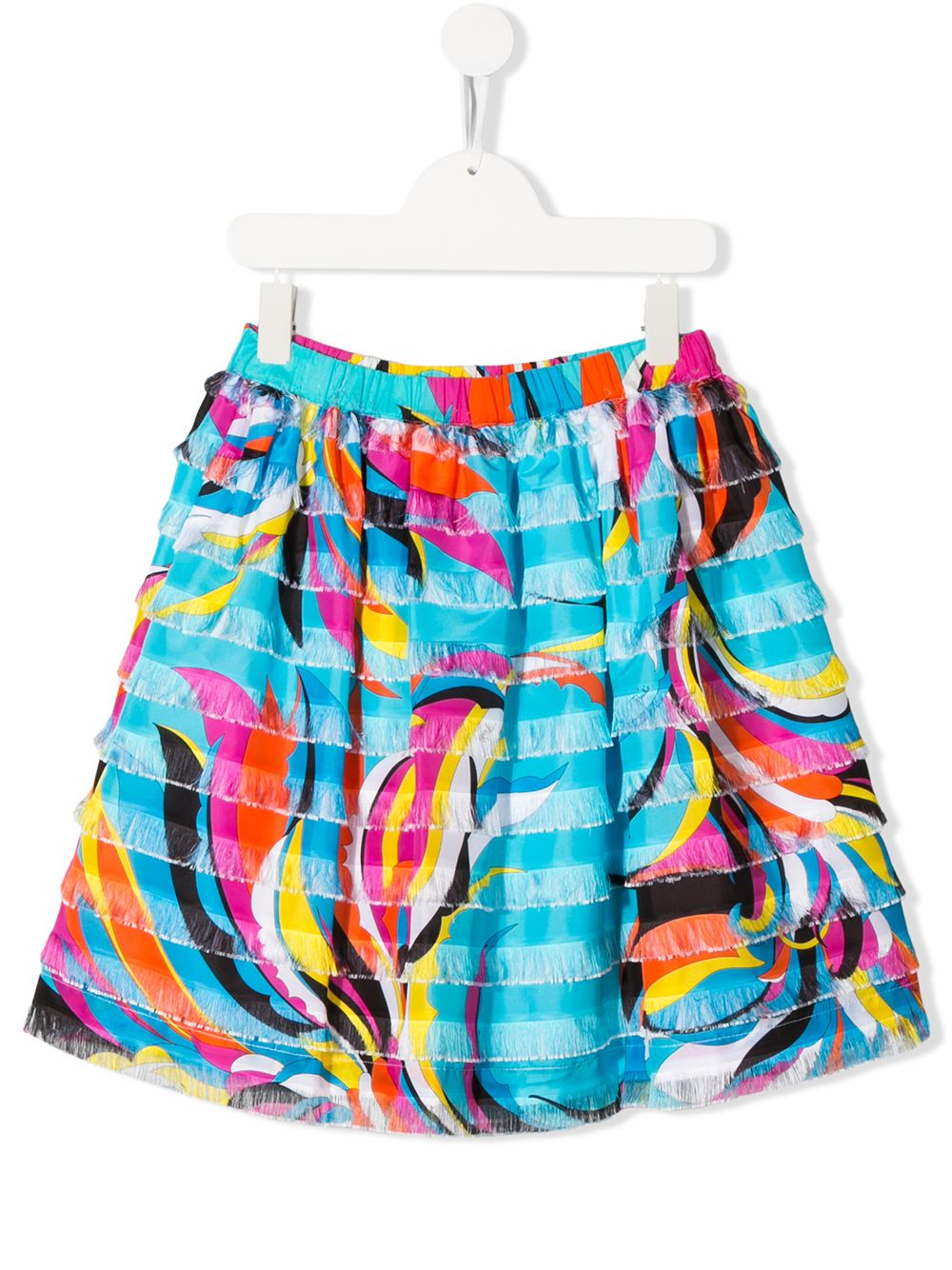 фото Emilio pucci junior teen abstract-print mini skirt