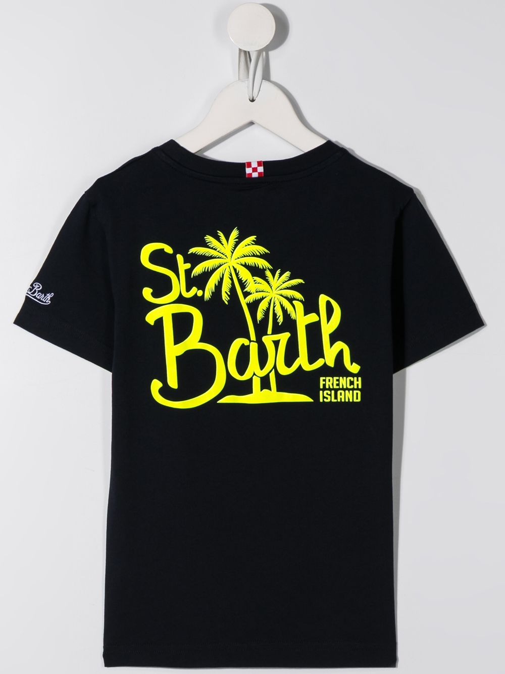 фото Mc2 saint barth kids logo print t-shirt