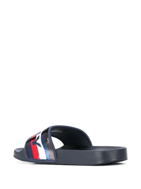 tommy hilfiger sequin sliders