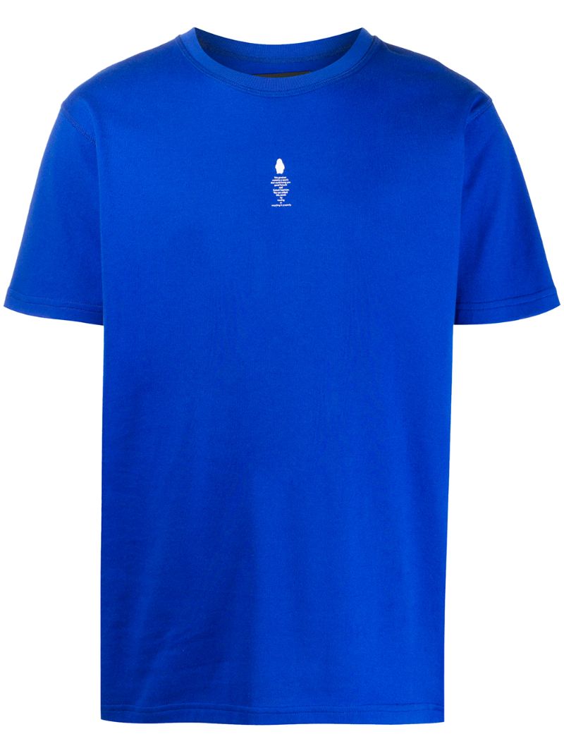 Styland Not Rain Proof Crew-neck T-shirt In Blue