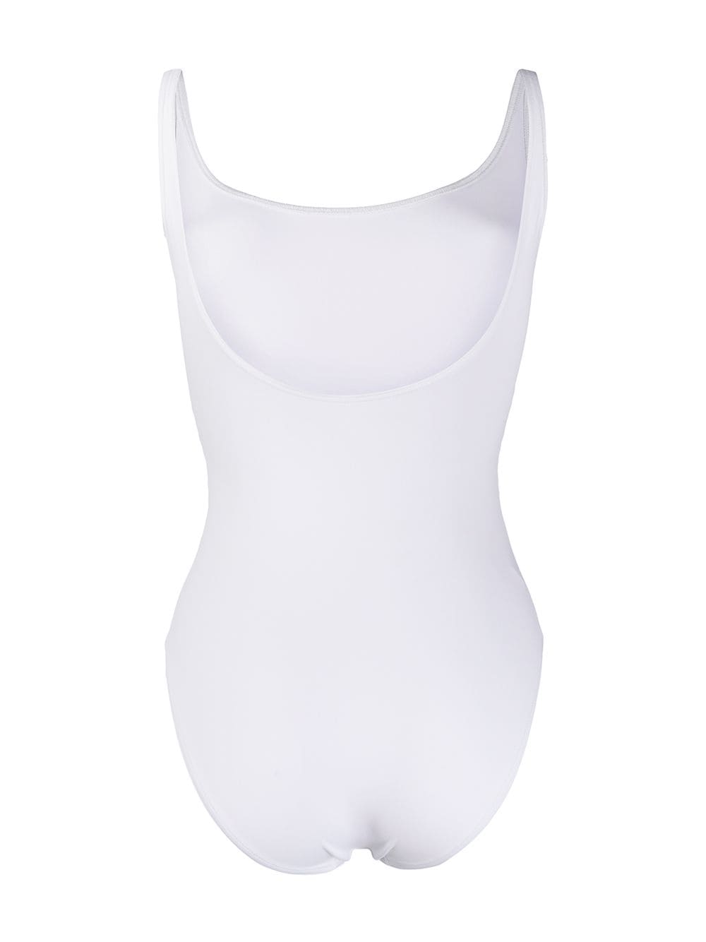 Shop Eres Stitched Panel Swimsuit In White