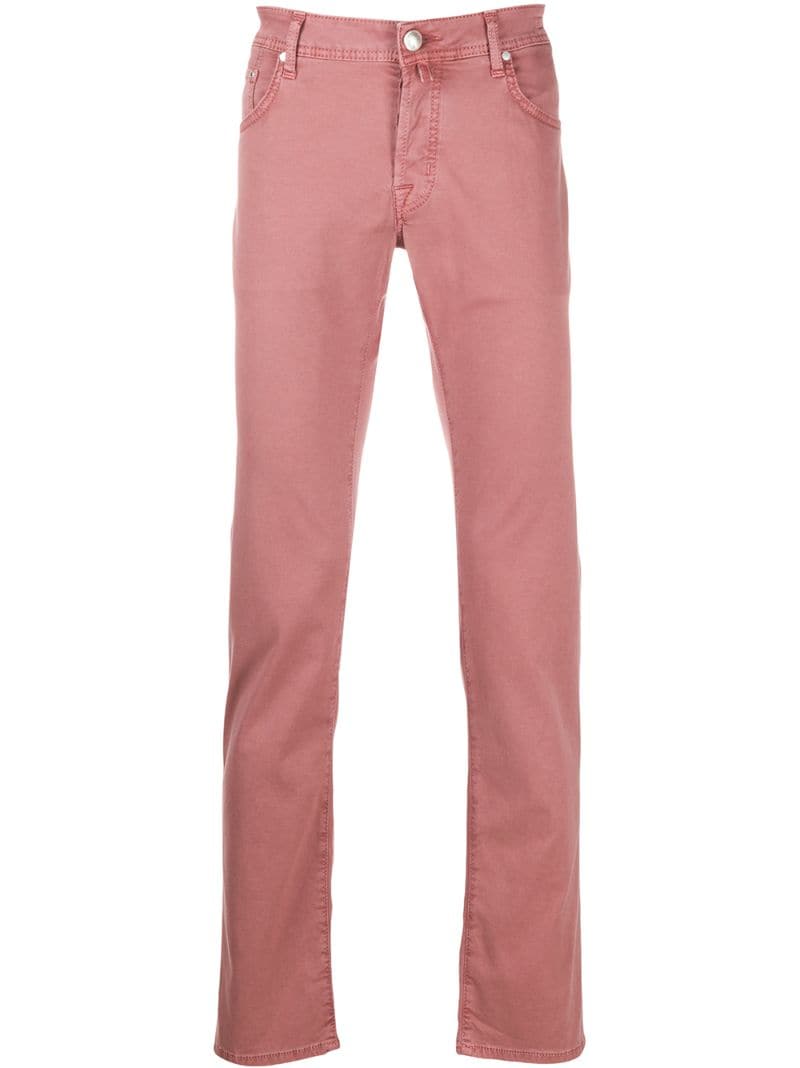 Jacob Cohen Mid-rise Slim Fit Jeans In Pink