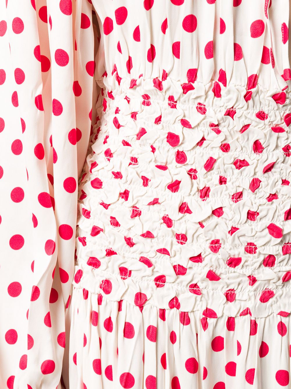 фото Saks potts polka dot print maxi dress